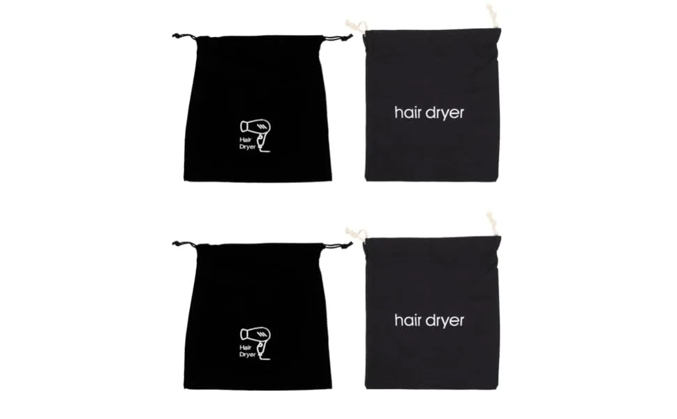 FOYTOKI 4 Pcs Hair Dryer Storage Bag Dustproof Storage Bag Drawstring Pouch Hairdryer Organizer Fabric - product information 4