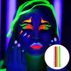 Outanaya 5pcs Halloween Paint Pen Fluorescence Eyeliner Pen Eyeliner Fluorescence Make up Highlighter Plastic - product information 4