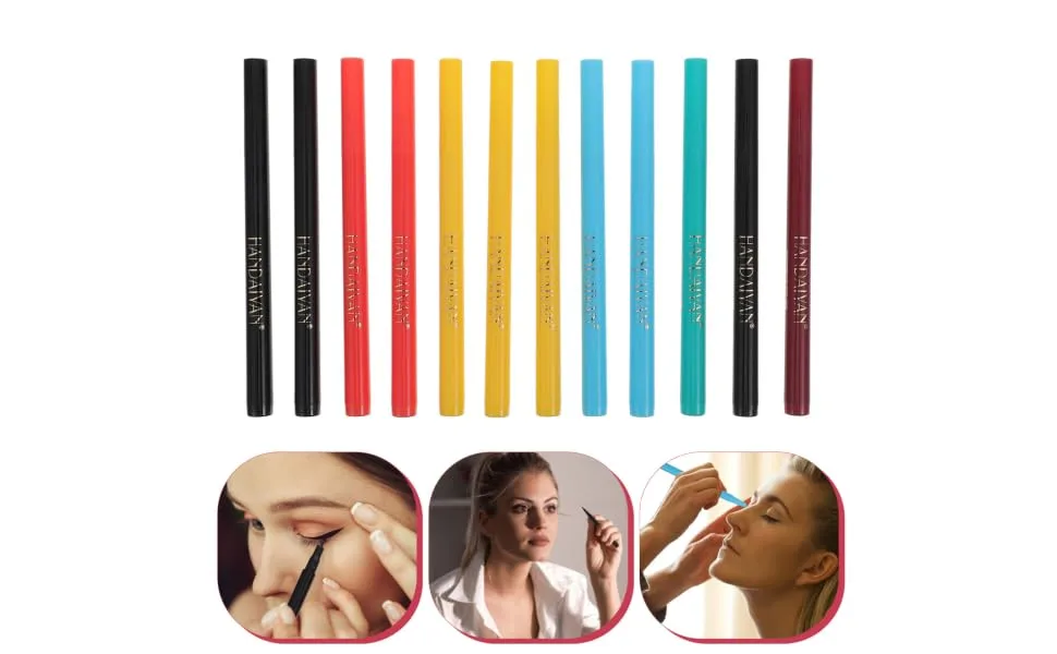 Outanaya 12pcs Eyeliner Liquid Pen Liquid Eyeliner Pencil Matte Liquid Eyeliner Liquid Eyeliner Waterproof - product information 3