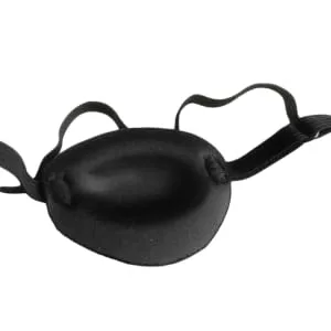 Gogogmee 2pcs Lazy Eye Cover Single Eye Adjustable Eye Patch Pirate Eye Patches for One Eye Patch Black - product information 4