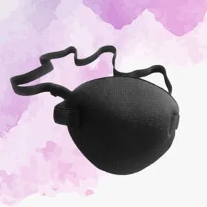 COLLBATH 2pcs Lazy Eye Cover Eyepatchs Pirate Sponge Eye Patch Adult Amblyopia Patches Eye Patches Black - product information 3
