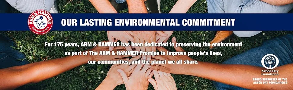 Arm & Hammer Super Washing Soda Detergent Booster & Household Cleaner, 55oz. - Our Lasting Environmental Commitment