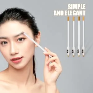 Outanaya 12pcs Eyebrow Pencil Sharpener Women Makeup Brow Pencil Wood Brow Pencil Wooden White - product information 1