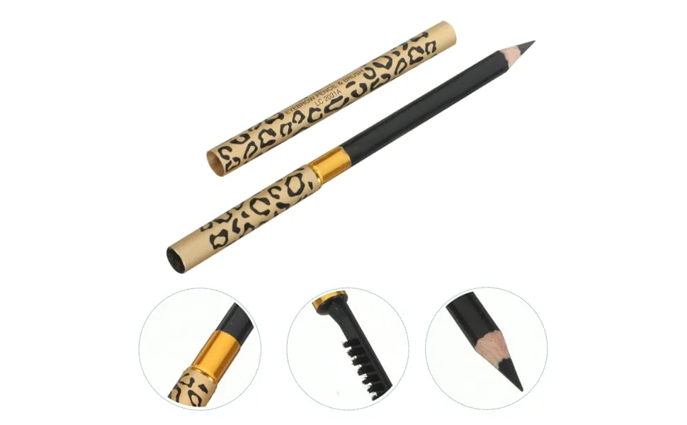 FOYTOKI 4 Pcs Double Head Eyebrow Pencil Long Lasting Eyebrow Pencil Eyebrow Powder Pencil Uk) Black - product information 5