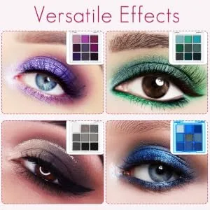Outanaya 4 Pcs Eyeshadow Palette Colorful Eye Makeup Pigmented Eyeshadow Palette Plastic - product information 2