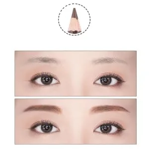 FOYTOKI 6 Pcs Eyebrow Pencils White Eyeshadow Double Tip Eyebrow Pencil Eye Brow Stamping Uk Brown Wooden - product information 4