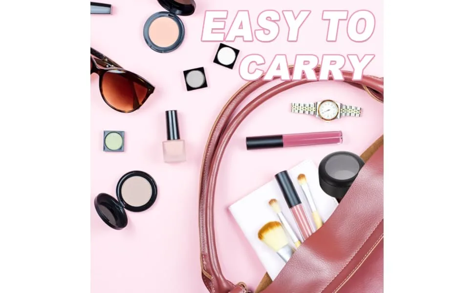 FOYTOKI 8pcs Box Empty Eye Shadow Box Makeup Travel Case Makeup Highlighter Cream Vials Makeup Cream Jar Abs 4x3.8cm Black - product information 2