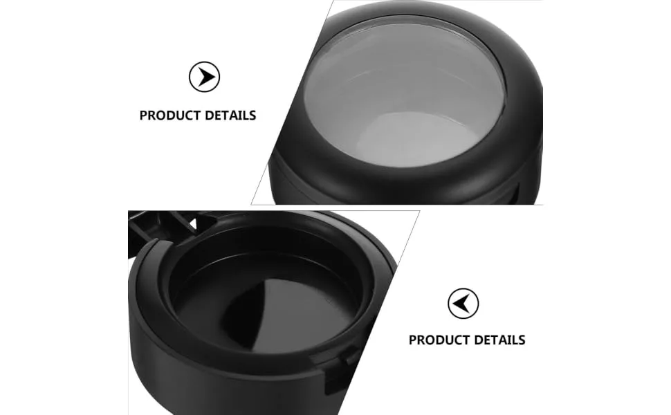 FOYTOKI 8pcs Box Empty Eye Shadow Box Makeup Travel Case Makeup Highlighter Cream Vials Makeup Cream Jar Abs 4x3.8cm Black - product information 4