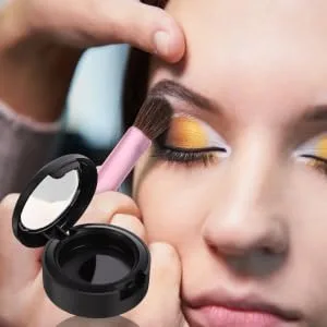 FOYTOKI 8pcs Box Empty Eye Shadow Box Makeup Travel Case Makeup Highlighter Cream Vials Makeup Cream Jar Abs 4x3.8cm Black - product information 5