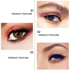 FOYTOKI 6 Pcs Eye Shadow Cream Light Brown Eyeliner Brown Eyeshadow Dark Brown Eyeliner Eyeshadow Cream - product information 1