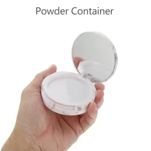 FOYTOKI 4 Pcs Storage Box Empty Compact Powder Makeup Sifter Jars Powder Compact Case Powder Case - product information 1