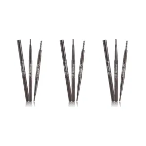 FOYTOKI 3pcs 2 1 Eyebrow Brush Eyebrow Makeup Waterproof Eyebrow Pen Brow Pencil Microblading Pen Stand - product information 1