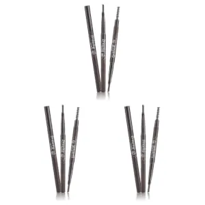 FOYTOKI 3pcs 2 1 Eyebrow Brush Eyebrow Makeup Waterproof Eyebrow Pen Brow Pencil Microblading Pen Stand - product information 6