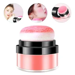 FOYTOKI 3pcs Oil Control Cushion Blush Blusa Blush for Black Women Blush for Face Makeup Plastic Rosy - product information 5