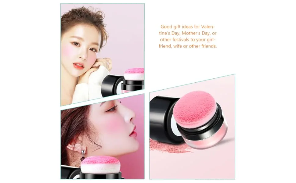FOYTOKI 3pcs Oil Control Cushion Blush Blusa Blush for Black Women Blush for Face Makeup Plastic Rosy - product information 7