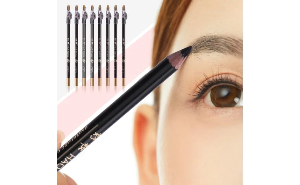 FOYTOKI 8pcs Pencil Sharpener Eyebrow Pencil Eyebrow Pen Pencil Lasting Eyebrow Pencil Makeup Pencils 1 count (Pack of 1) Black - product information 2