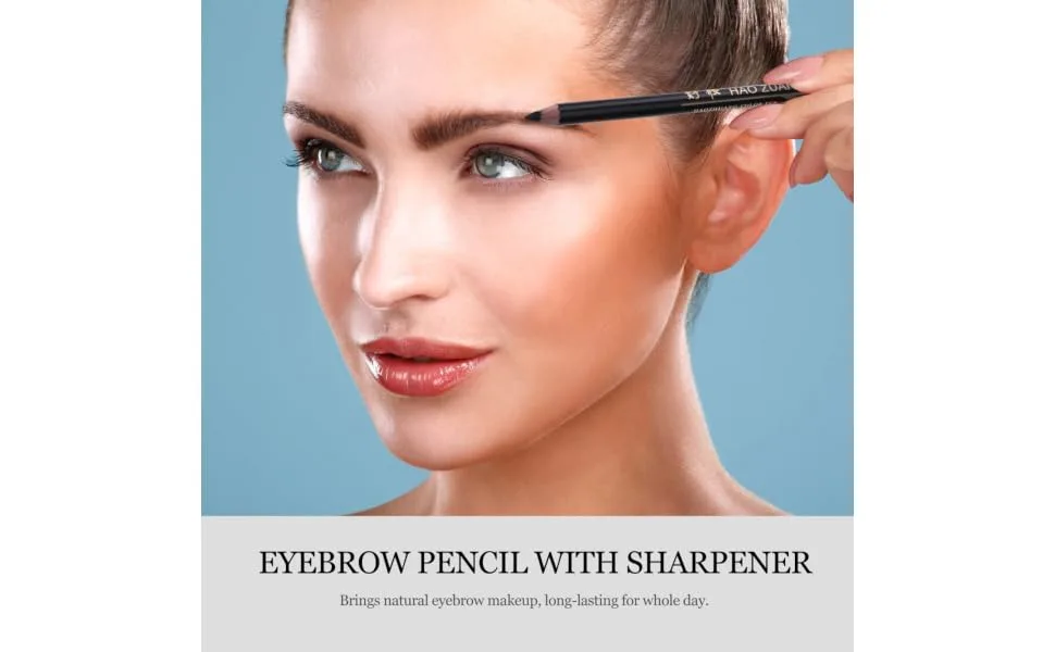 FOYTOKI 8pcs Pencil Sharpener Eyebrow Pencil Eyebrow Pen Pencil Lasting Eyebrow Pencil Makeup Pencils 1 count (Pack of 1) Black - product information 3