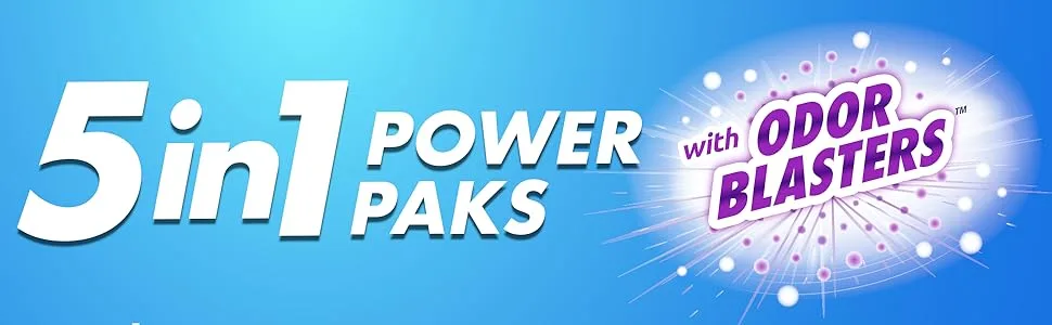 ARM & HAMMER Plus OxiClean with Odor Blasters 5-in-1 Liquid Laundry Detergent Power Paks, High Efficiency (HE), 42 Count - product information 1