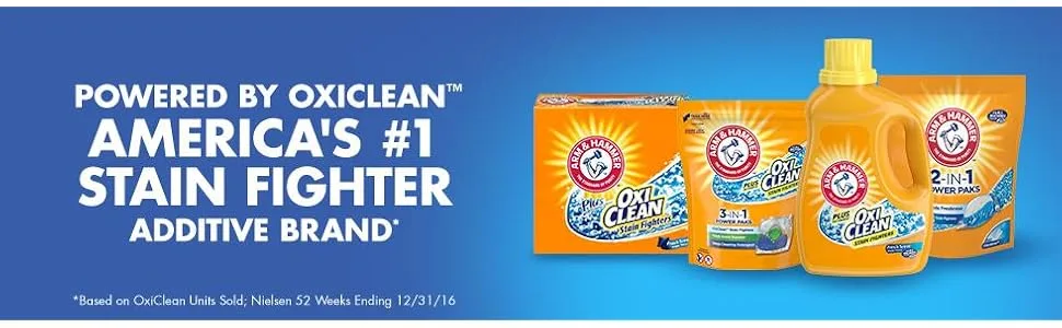 Arm & Hammer Plus OxiClean Powder Laundry Detergent, Fresh Scent, 45 Loads - product information 1