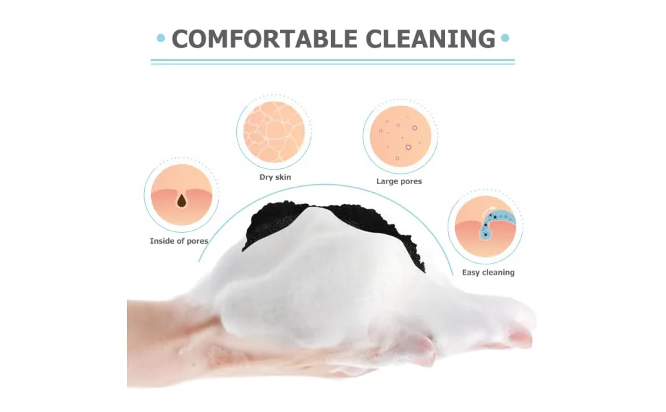 WOONEKY 10pcs Soap Foaming Mesh Bag Soap Scrubber Pouch Net Bag Soap Foaming Pouch Soaps Black Nylon Fiber - product information 2