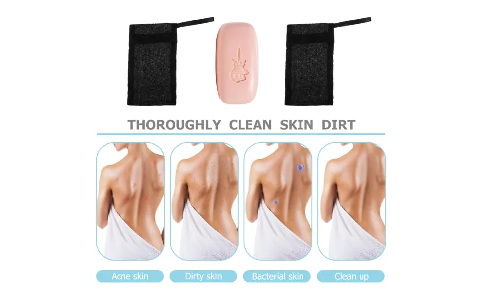 WOONEKY 10pcs Soap Foaming Mesh Bag Soap Scrubber Pouch Net Bag Soap Foaming Pouch Soaps Black Nylon Fiber - product information 6