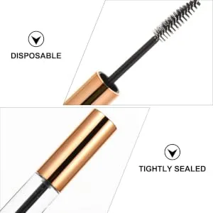 FOYTOKI 60 Pcs Mascara Empty Tube Eyelash Cream Tube Mini Funnel oil Mascara Clear Mascara Plastic - product information 1