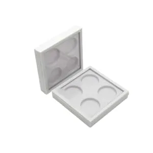 Outanaya 2pcs 4 Eyeshadow Case Eyeshadow Pan Holder Eyeshadow Palette Eyeshadow Containers Empty White - product information 2