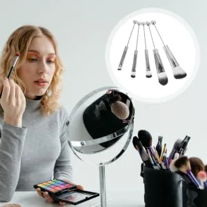 Outanaya 5pcs Make up Eyeshadow Eye Shadow for Makeup Eyeshadow Makeup Concealer Brush Artificial Fiber - product information 1