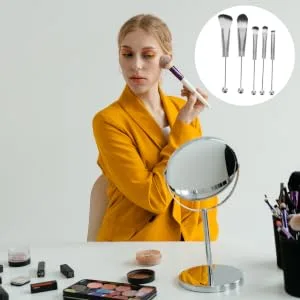 Outanaya 5pcs Make up Eyeshadow Eye Shadow for Makeup Eyeshadow Makeup Concealer Brush Artificial Fiber - product information 2