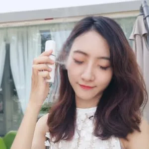 FOYTOKI 2pcs Cool Mist Sprayer Cool Face Mist Steamer Handy Facial Sprayer for Eyelash Extensions White - product information 1