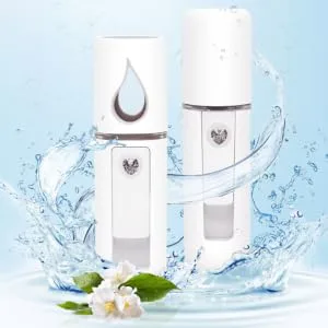 FOYTOKI 2pcs Cool Mist Sprayer Cool Face Mist Steamer Handy Facial Sprayer for Eyelash Extensions White - product information 2