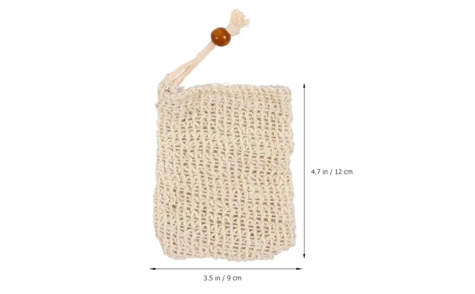 BIUDECO 14pcs Handmade Soap Storage Bag Soap Bags Mesh Exfoliating Soap Saver Mesh Storage Bags Cotton Linen - product information 3