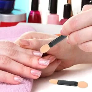 Outanaya 50pcs Nail Sponge Eye Shadow Brushes Manicure Art Brush Manicure for Nails Make up Kit Plastic Abs - product information 6