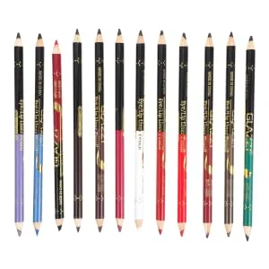 Gogogmee 12pcs Lip Liner Eyeliner Eyebrow Pen Eyeliner Black Eyebrow Precision Brush Wooden - product information 5