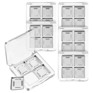 Gogogmee 6 Pcs Eye Shadow Empty Boxes Clear Eyeshadow Pans Eyeshadow Palette Transparent - product information 1
