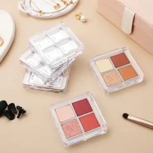 Gogogmee 6 Pcs Eye Shadow Empty Boxes Clear Eyeshadow Pans Eyeshadow Palette Transparent - product information 3