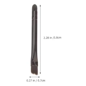 Gogogmee 10 Pcs Eye Shadow Brush Cosmetic Makeup Applicator Lip Applicator Brow Brush Stainless Steel Black - product information 5