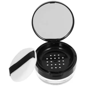 Outanaya Powder Case with Mirror Toiletry Case Puff Case Make up Powder Containers Blusher Loose Powder - product information 1