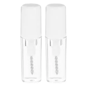 Outanaya 2pcs Eyelash Raincoat Tubular Mascara Essence Brown Mascara Essence Mascara Gels Transparent Plastic - product information 1
