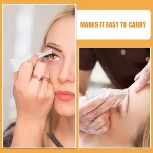 Outanaya 2pcs Eyelash Raincoat Tubular Mascara Essence Brown Mascara Essence Mascara Gels Transparent Plastic - product information 5