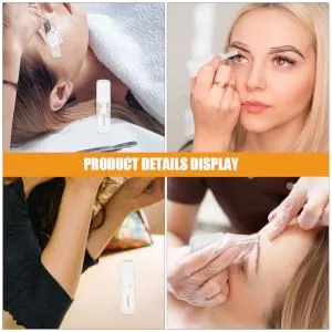 Outanaya 2pcs Eyelash Raincoat Tubular Mascara Essence Brown Mascara Essence Mascara Gels Transparent Plastic - product information 6