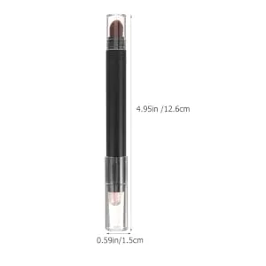 FOYTOKI 2pcs Eye Makeup Tool Makeup Eye Brushes Eye Makeup Pen Stick Eye Shadow for Women Abs Black - product information 2