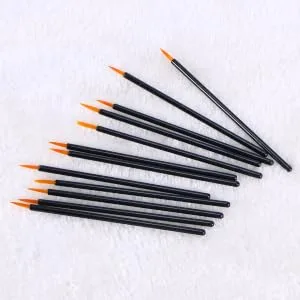 PLAFOPE 100pcs Point Eyeliner Makeup Gloss Brush Cosmetic Disposable Applicator Wands Tool Lip Fine - product information 1
