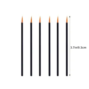 PLAFOPE 100pcs Point Eyeliner Makeup Gloss Brush Cosmetic Disposable Applicator Wands Tool Lip Fine - product information 2
