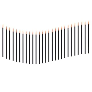 PLAFOPE 100pcs Point Eyeliner Makeup Gloss Brush Cosmetic Disposable Applicator Wands Tool Lip Fine - product information 3