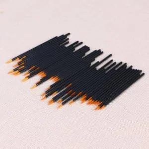 PLAFOPE 100pcs Point Eyeliner Makeup Gloss Brush Cosmetic Disposable Applicator Wands Tool Lip Fine - product information 6
