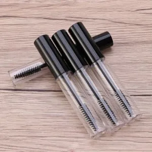 Outanaya 12 Pcs Empty Eyelash Tube Empty Mascara Tube and Wand Eyeliner Bottle Empty Mascara Bottle Black Lid - product information 1