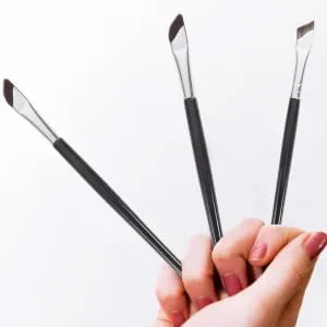 FOYTOKI 3pcs Set Eye Brush Eyeliner Tool Applicator Eyeshadow Brush Angled Makeup Brush Concealer Brush Wood - product information 5