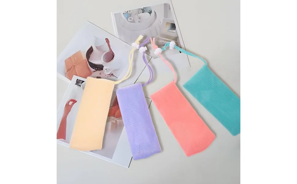 FOYTOKI 8pcs Soap Pouch for Shower Face Soap Holder Soap Sleeves for Soap Bars Bar Soap Bag Pe - product information 3