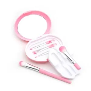 Outanaya 1 Set 5 Pcs Eye Brush Cosmetic Tool Essential Kit for Daily Eye Makeup Beauty Kit Makeup Brush Pink - product information 3